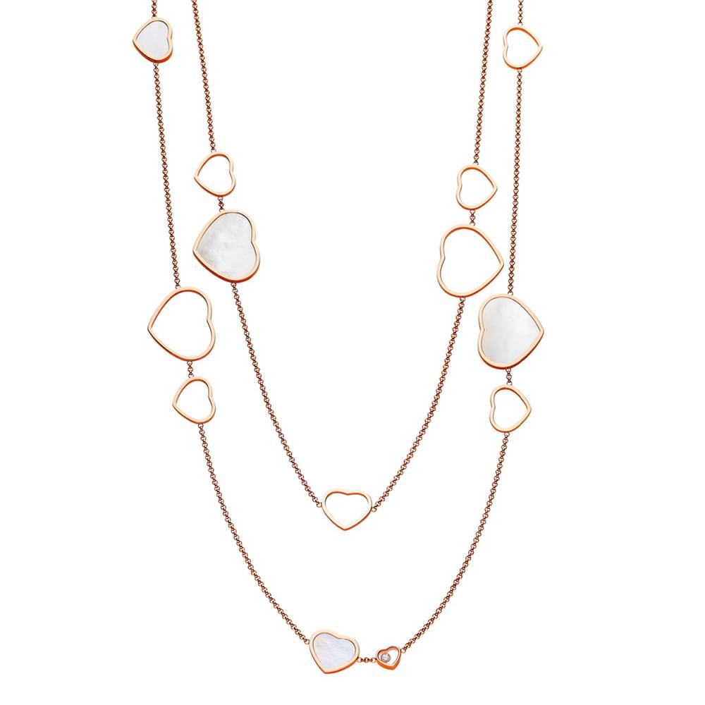 Necklace Chopard Happy Hearts