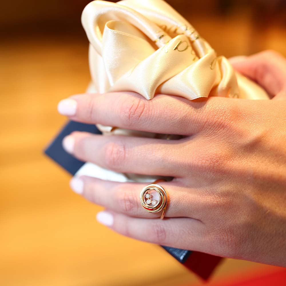 Кольцо Chopard Happy Diamonds Happy Emotion