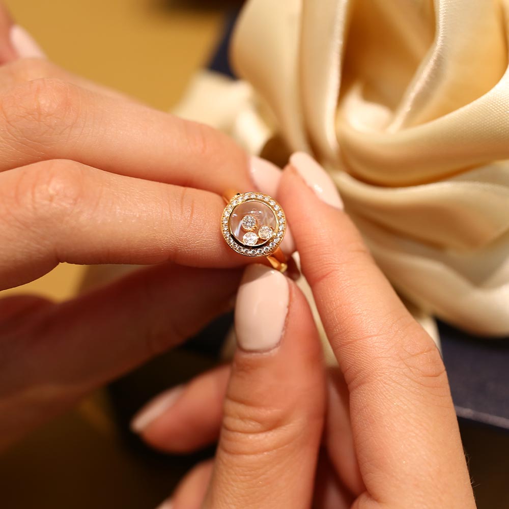 Кольцо Chopard Happy Diamonds Happy Curves