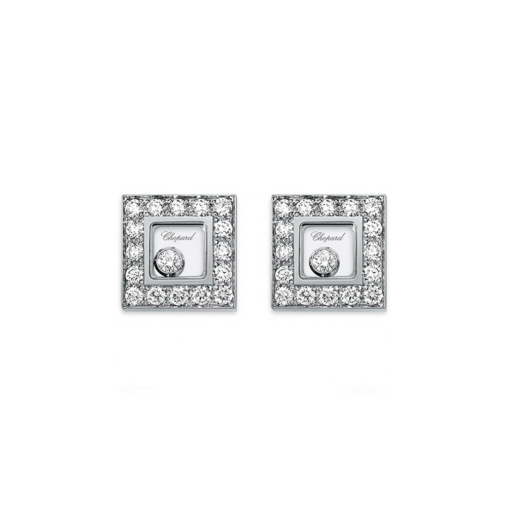 Серьги Chopard Happy Diamonds Icons Square