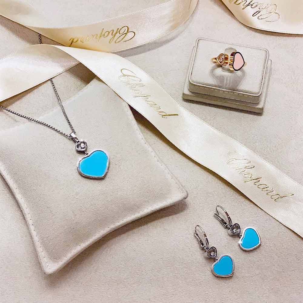 Серьги Chopard Happy Hearts