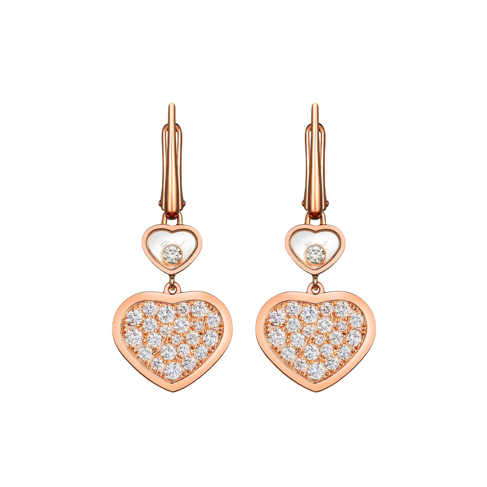 Earrings Chopard Happy Hearts