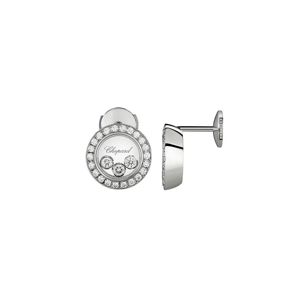 Серьги Chopard Happy Diamonds Icons Round