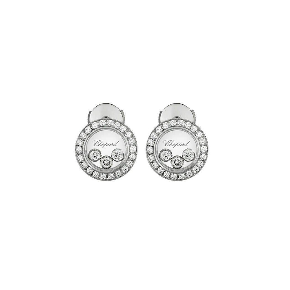 Серьги Chopard Happy Diamonds Icons Round