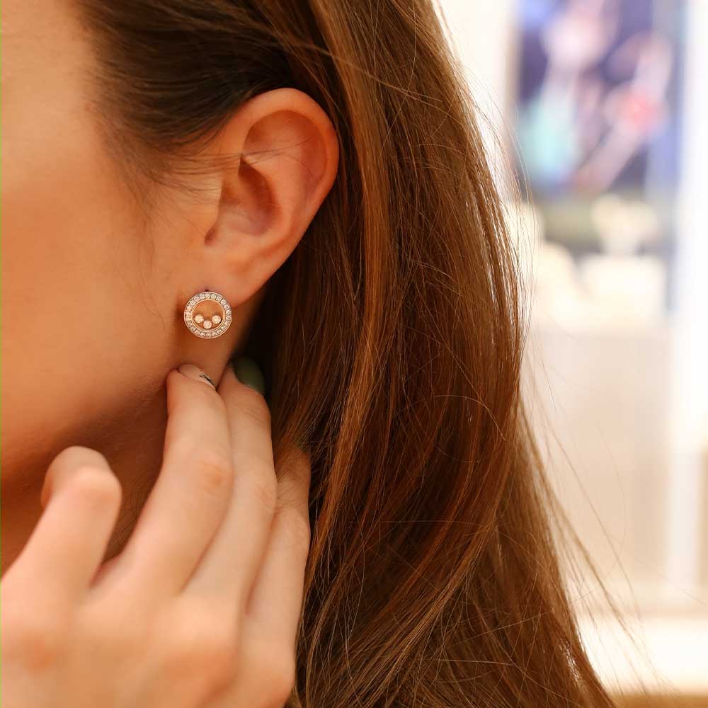 Серьги Chopard Happy Diamonds Icons Round