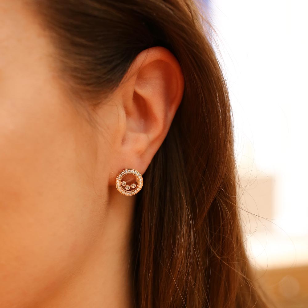 Серьги Chopard Happy Diamonds Icons Round