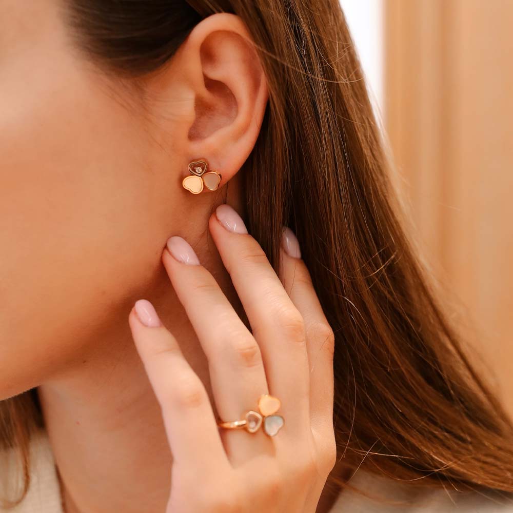 Серьги Chopard Happy Hearts