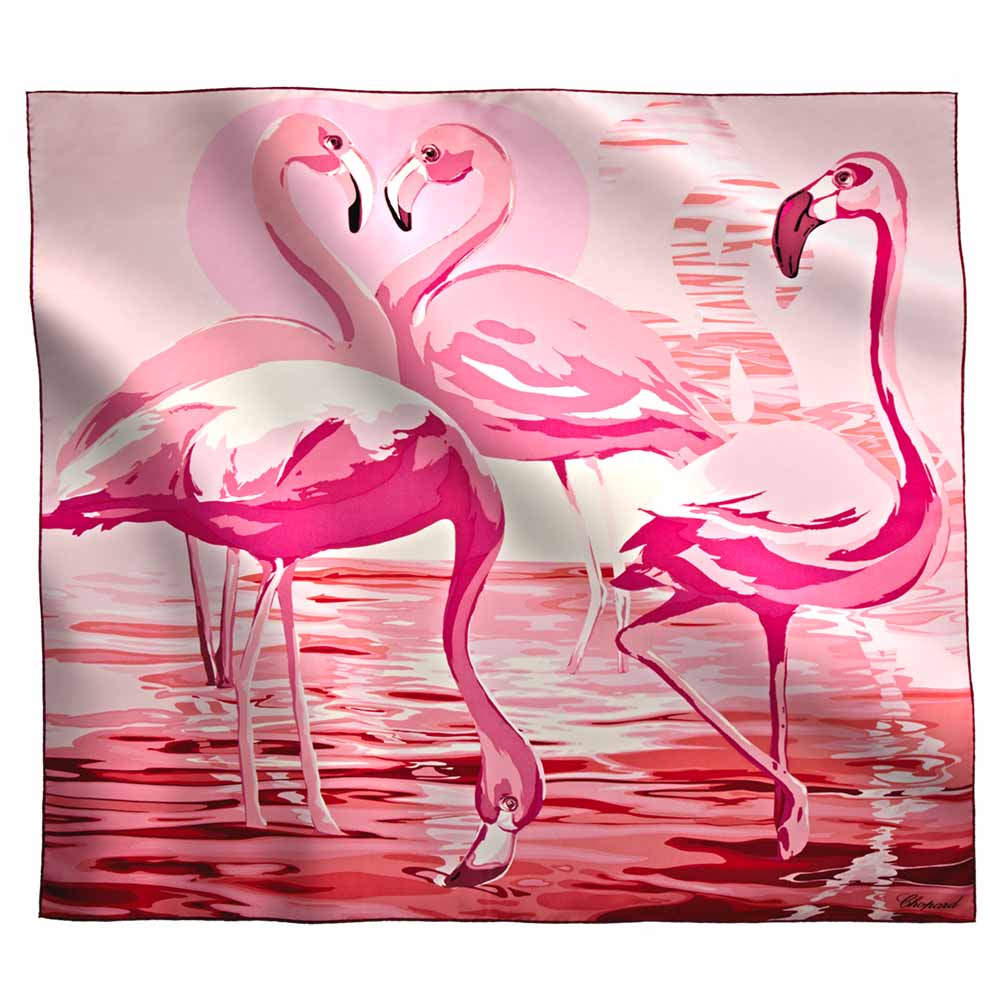 Платок Chopard Flamingo