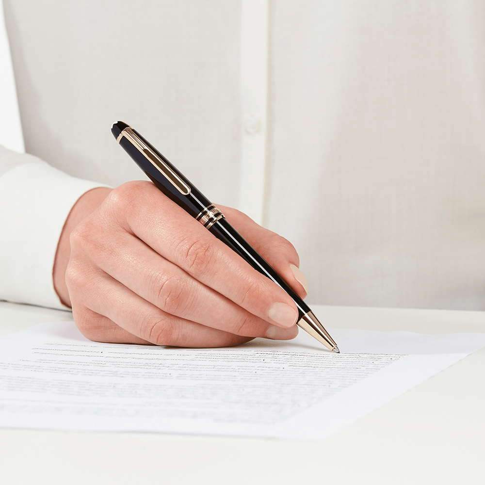 Ballpoint Pen Montblanc Meisterstück Gold-Coated Classique