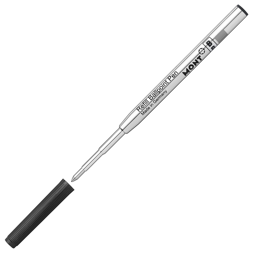 2 Refills Montblanc Ballpoint Pen Broad, Mystery Black