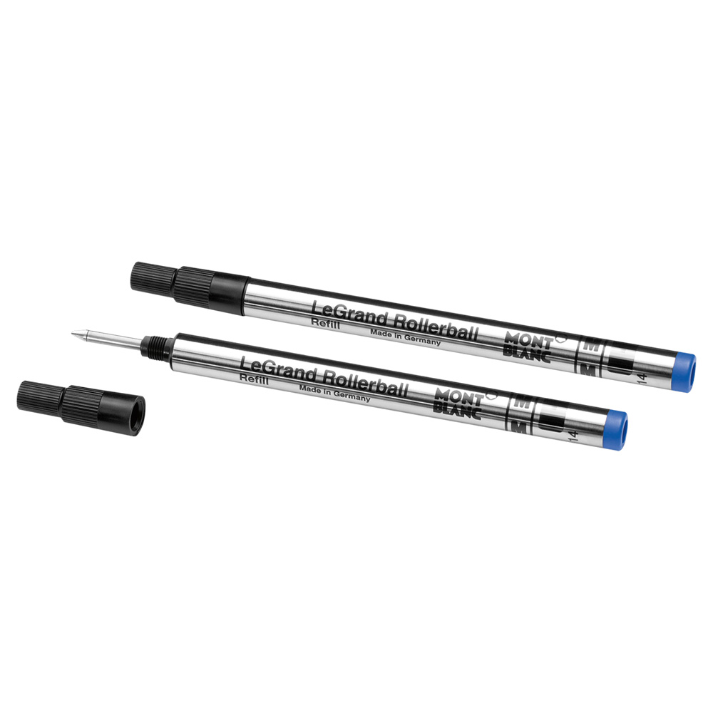 2 Rollerball Refills (M) Montblanc LeGrand, Royal Blue